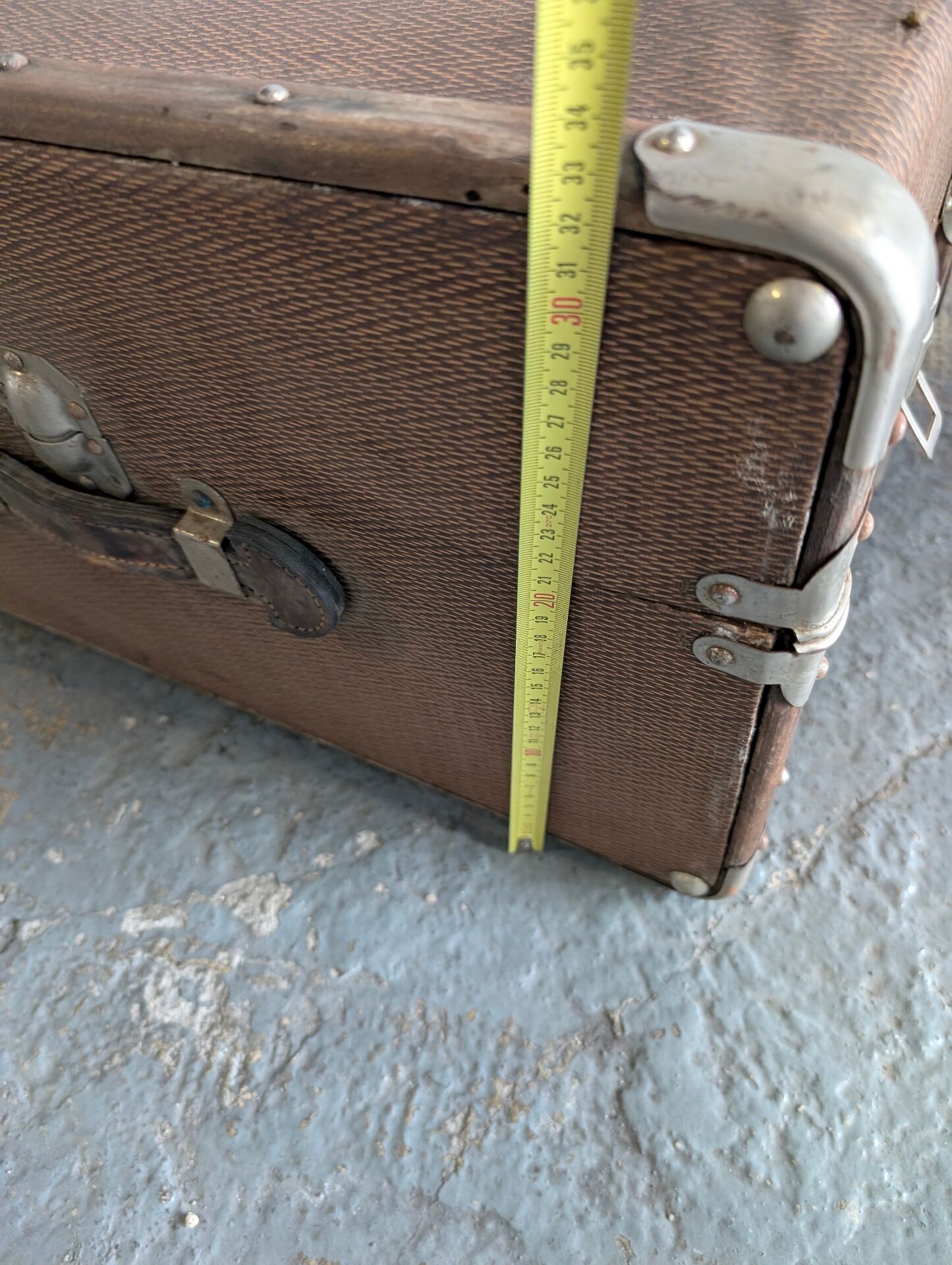 Antique travel trunk