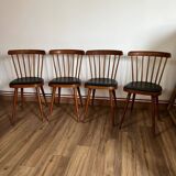 Set of 4 BAUMANN model 740 chairs