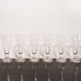 Set di 6 bicchieri campari long drink "greca" di matteo thun per alessi, italy, 1980s