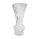 Carved crystal vase