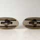 Pair wall light smoked glass Veca