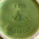 Bowl / centrepiece in green anise and black, Saint-Clément ceramic – Letalle
