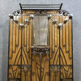 Art Deco era wrought iron coat rack circa 1920