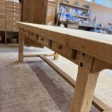 Large farmhouse table with 10 drawers