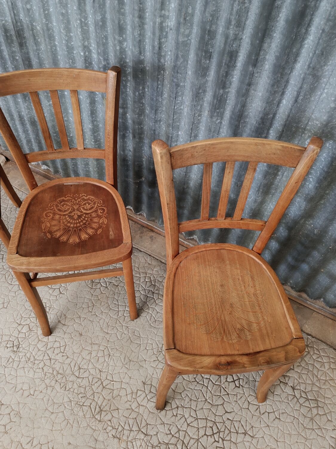 Set of 3 bistro chair style luterma / Baumann