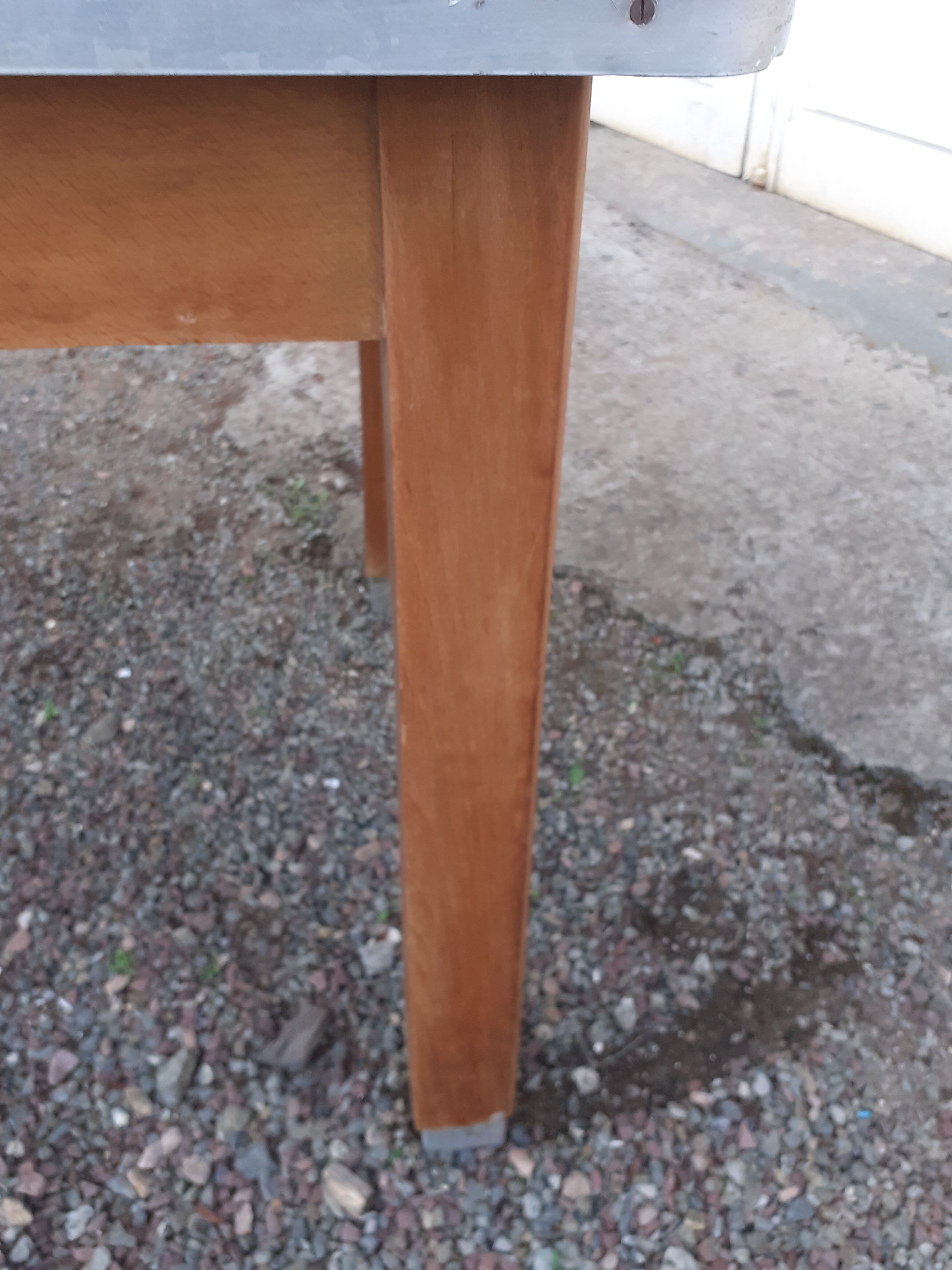 Vintage wooden formica kitchen table