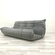 Togo in grey velvet by Michel Ducaroy for Ligne Roset