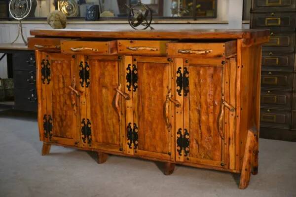 Sculptural brutalist sideboard 1970’s