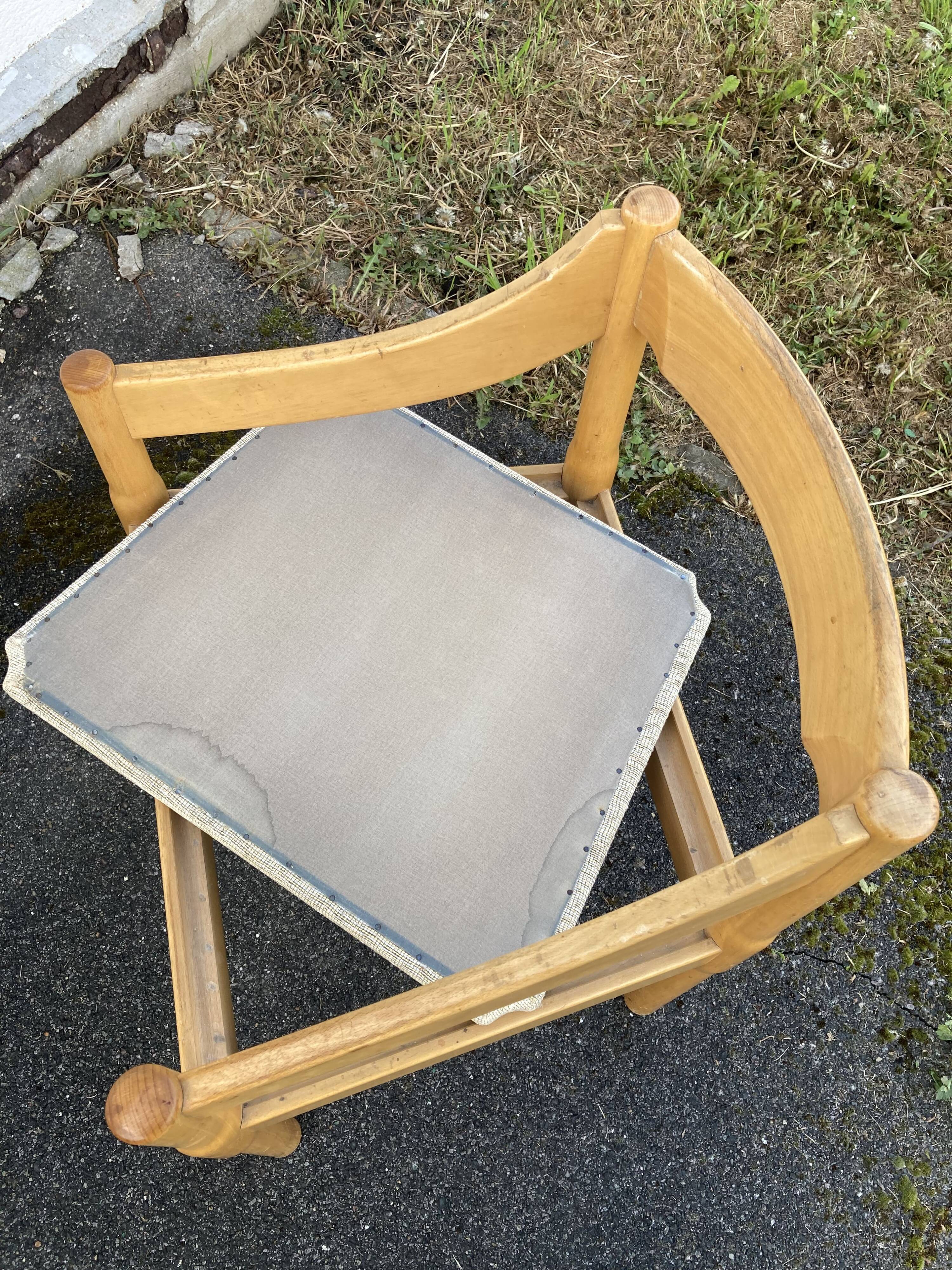 Six Carimate Cassina armchairs 1960's by Vico Magistretti
