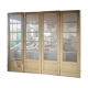 set of four large glass partition doors