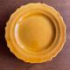 Set of 7 honey-colored plates in glazed clay Pottery Ravel