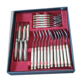 Box 24 covered laguiole pearly ivory