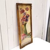 Watercolor bouquet of vintage Paul Marengo anemones
