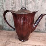 Mid Century French coffee set for 4, faïence Salins, model Bahamas