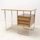 Writing desk, mid-century chrome and formica desk, 1950s, Czechoslovakia