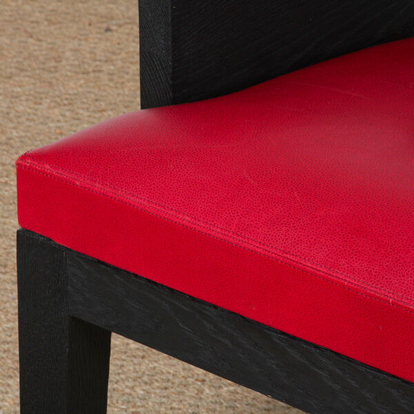 Fauteuil modèle Stall en cuir par Christian Liaigre, 1990