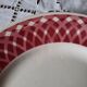 6 old flat plates mismatched in earthenware