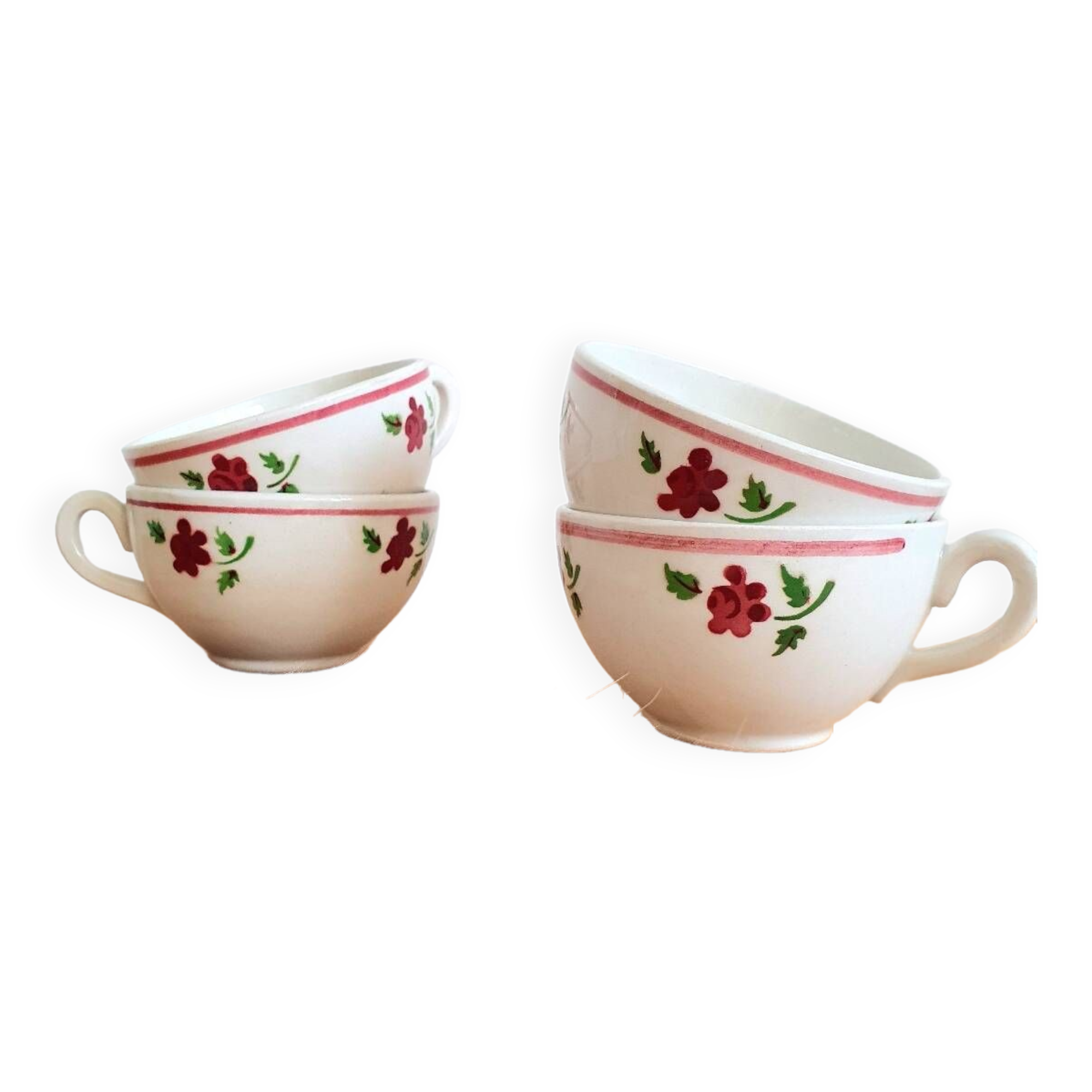 Tasses à café Lunéville vintage