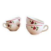 Vintage Lunéville coffee cups