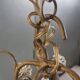 Small crystal boudoir chandelier - 1 light Bobeche signed Baccarat Epoque
