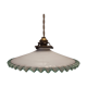 White opaline glass suspension 1950
