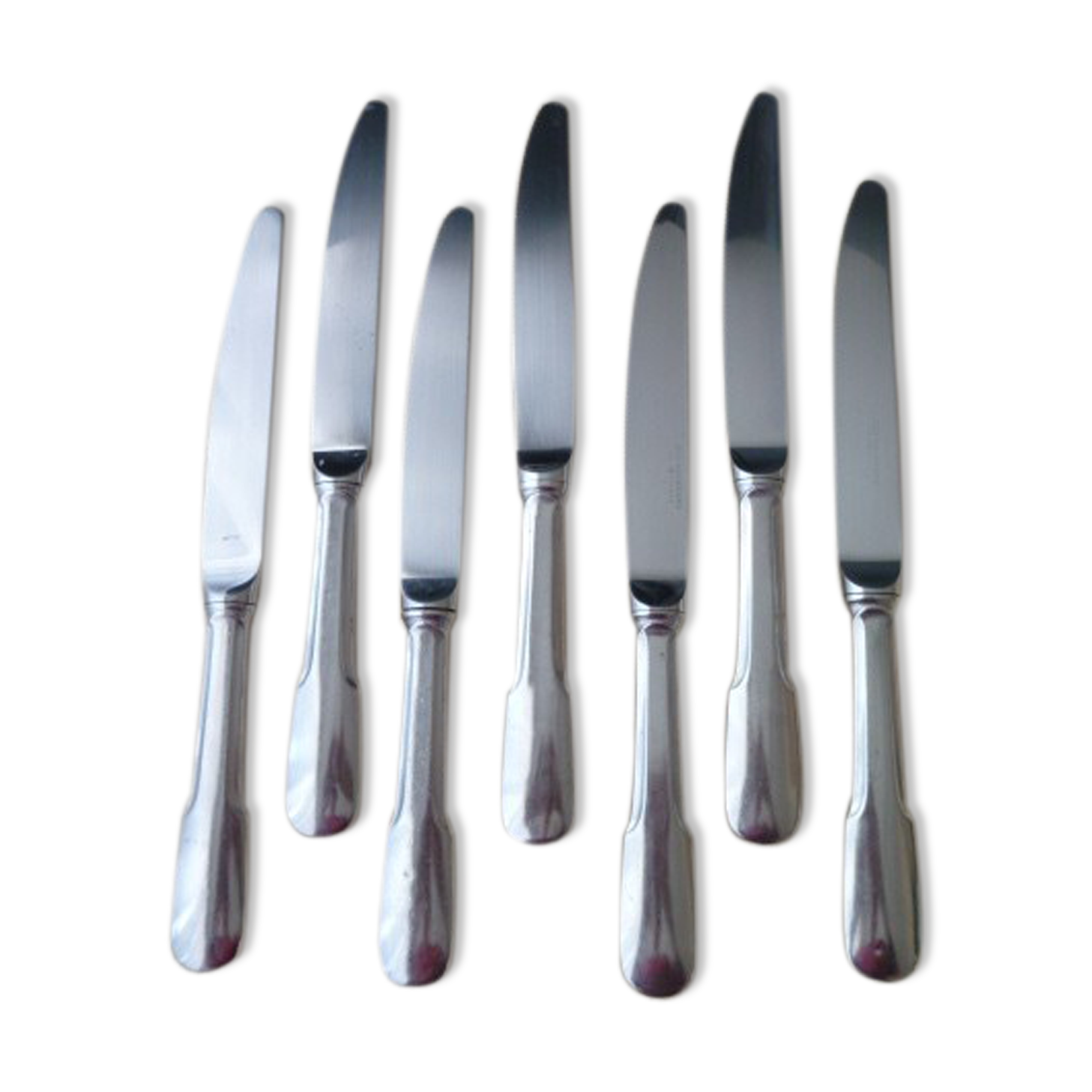Set of 6 table knives in monobloc stainless steel Guy Degrenne