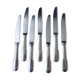 Set of 6 table knives in monobloc stainless steel Guy Degrenne
