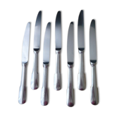 Set of 6 table knives in monobloc stainless steel Guy Degrenne