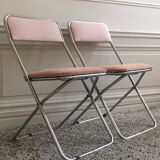 Restored vintage folding chairs