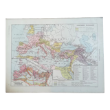 Old map of the Roman Empire from 1928