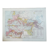 Ancienne carte de l'Empire Romain de 1928