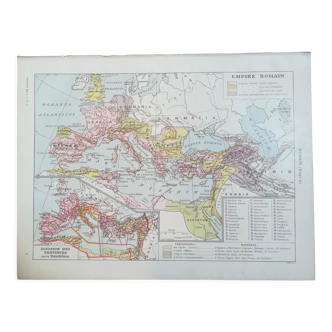 Old map of the Roman Empire from 1928