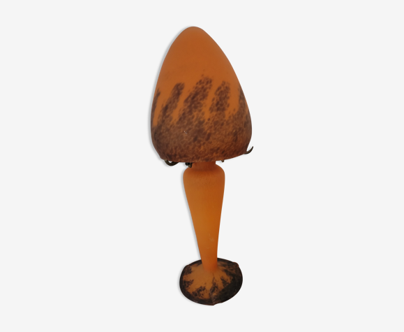 Lampe champignon pâte de verre