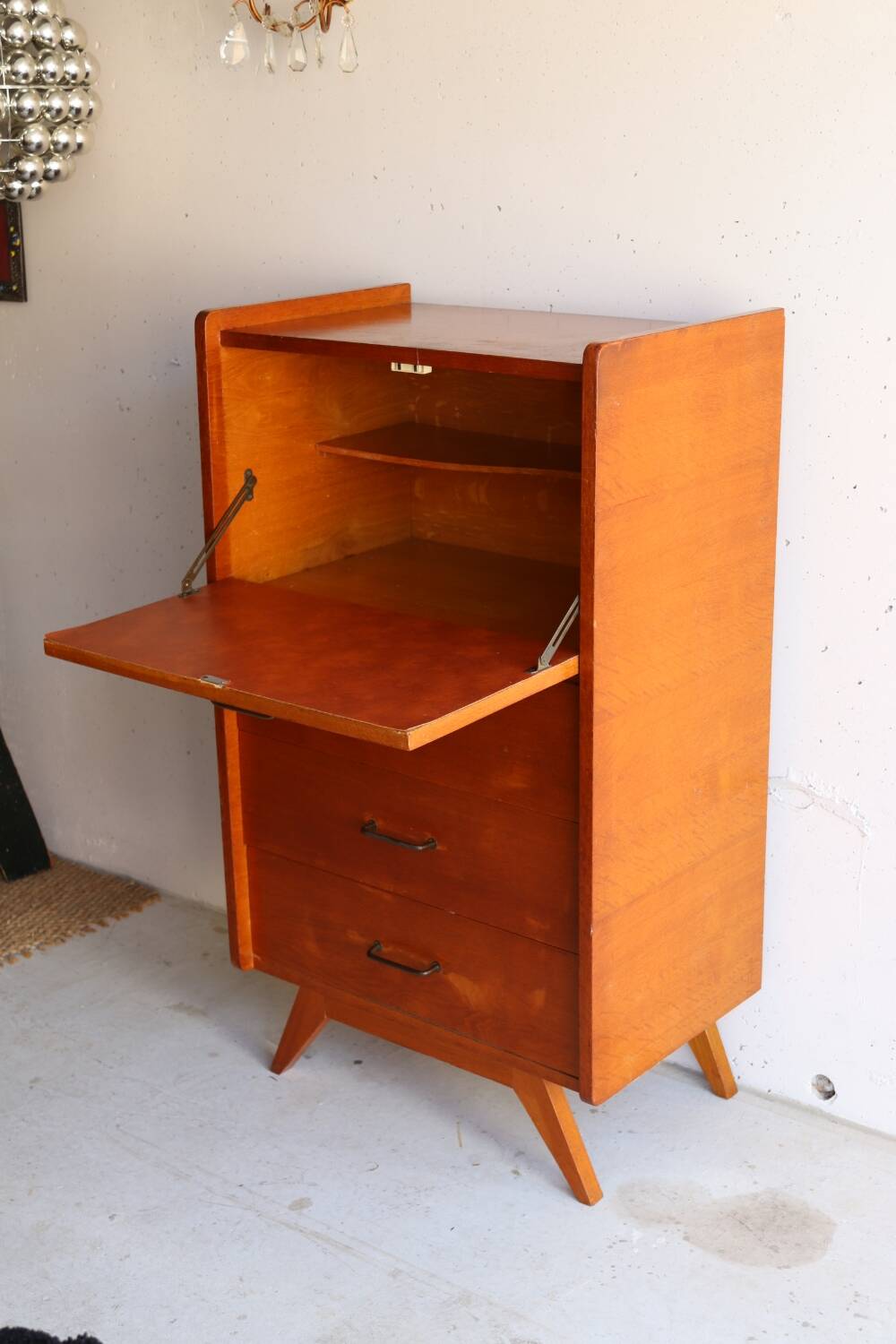 Chiffonnier secrétaire années 50