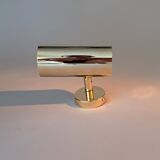 Modernist wall lamp in gilded brass, Italy 1970/1980.
