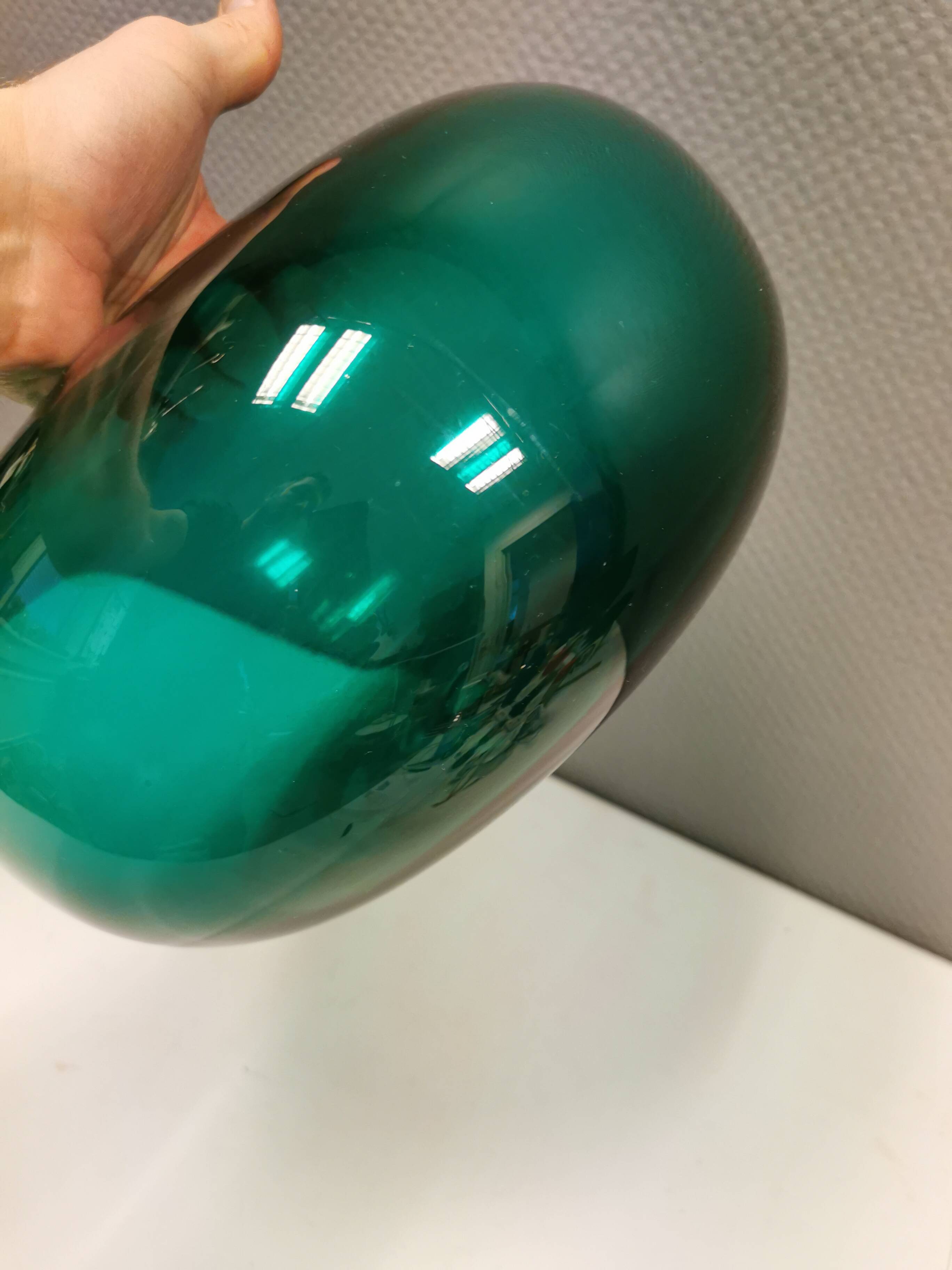 Vintage emerald green vase from Swedish Ikea 1990s.