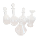 Lot 5 carafes en verre gravé