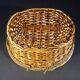 Panier en osier et tissu