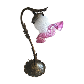Lampe col de cygne tulipe ancienne