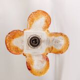 Ensemble de 2 appliques murales vintage Mazzega « Torche », années 1970, Italie.