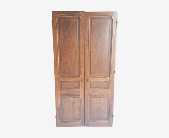 Portes d'armoire ancienne en chêne | Selency