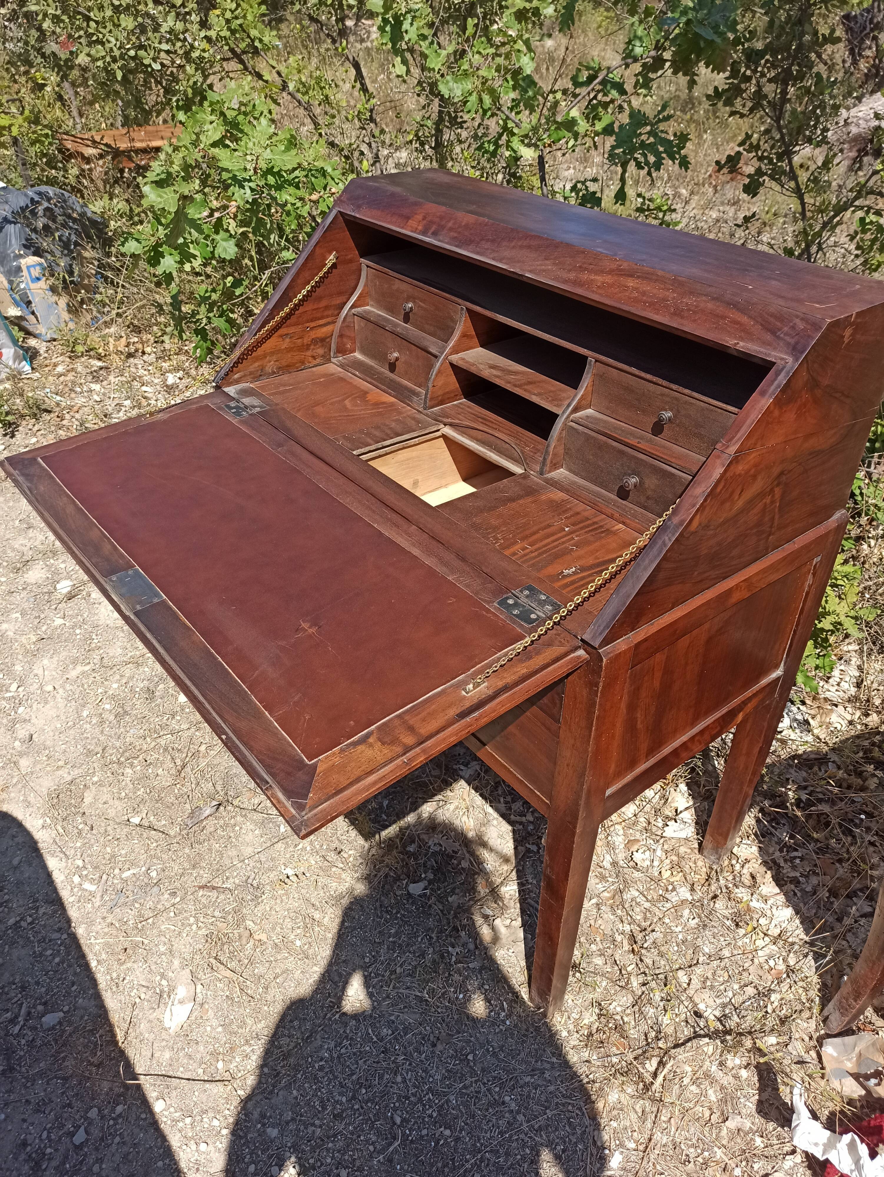 Secrétaire noyer d'époque