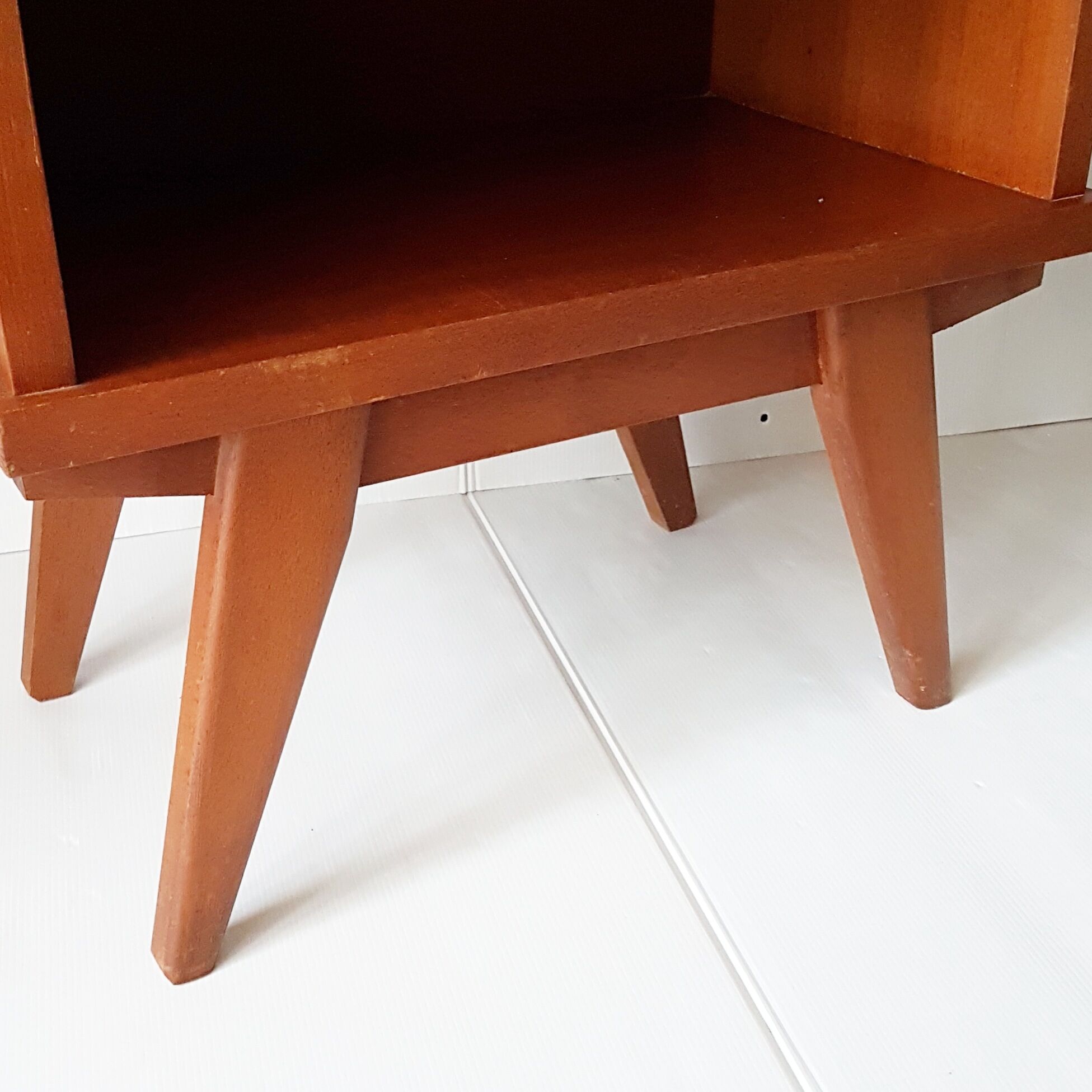 Bedside table of the 60s with compass feet