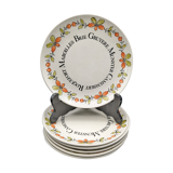 Set of 6 cheese plates Gien vintage ceramic Ma Cuisine