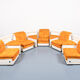 1960s Italian modular seating sofa set