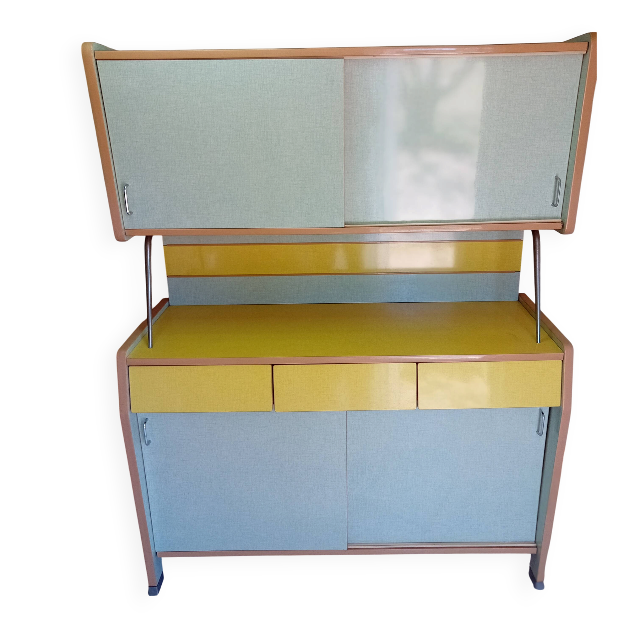 Buffet, two-tone sideboard, 1960s-70s