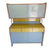 Buffet, vaisselier bicolore, années 60-70