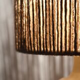 Rope and sandstone lamp