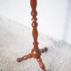 Vintage ashtray, ashtray on tripod wooden foot, push ashtray, tripod ashtray