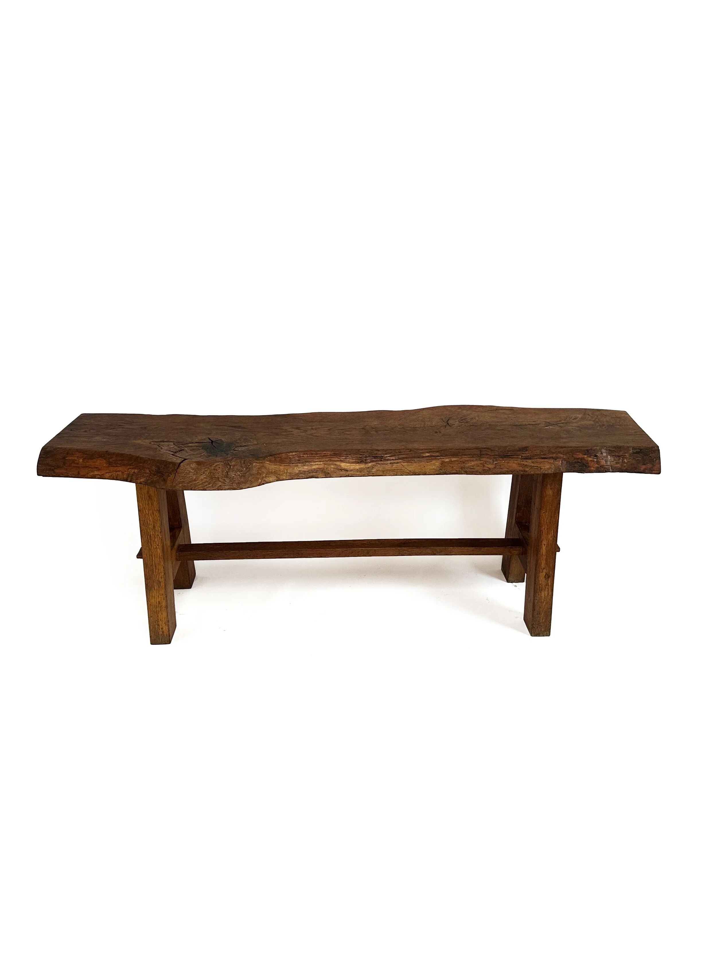 Primitive brutalist bench or coffee table